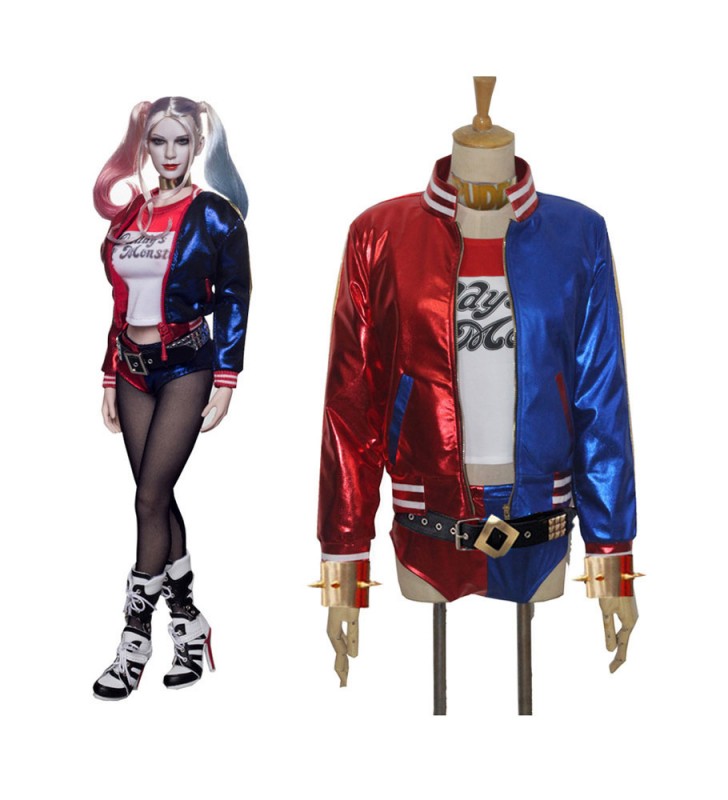 Halloween Escuadrón de suicidio Harley Quinn Cosplay traje conjunto completo