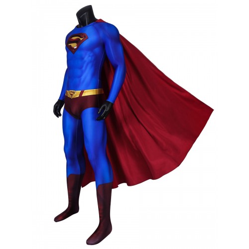 Halloween Superman Returns Superman Cosplay Lycra Spandex Catsuits DC Comics Cosplay Disfraz