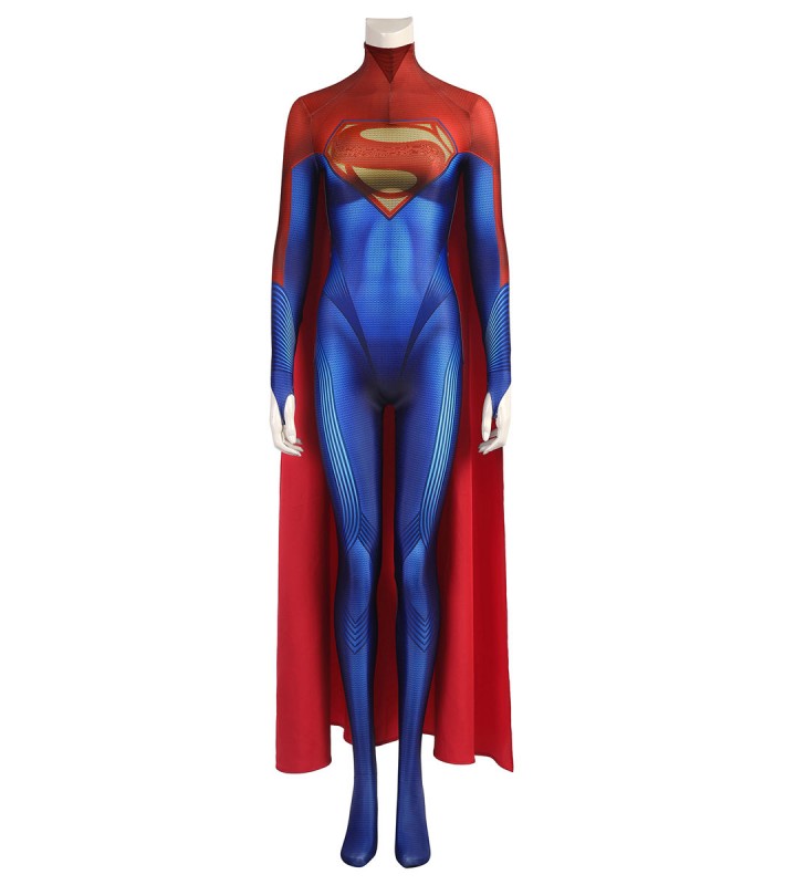 The Flash Cosplay disfraz de superhéroe para mujer azul real Lycra Spandex capa de cuerpo completo Catsuits Zentai