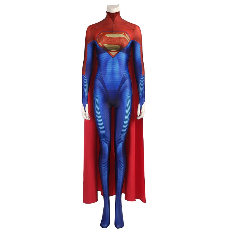 The Flash Cosplay disfraz de superhéroe para mujer azul real Lycra Spandex capa de cuerpo completo Catsuits Zentai